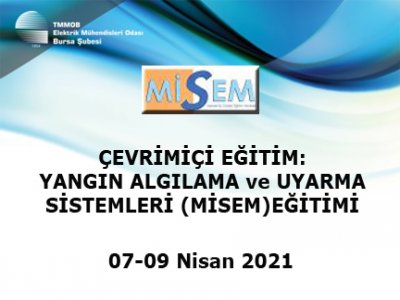 ÇEVRİMİÇİ EĞİTİMİ: YANGIN ALGILAMA VE UYARMA SİSTEMLERİ EĞİTİMİ