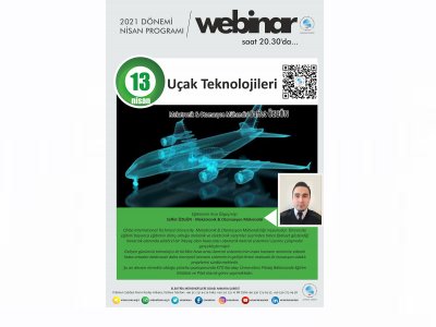 UÇAK TEKNOLOJİLERİ BAŞLIKLI WEBINAR DÜZENLENECEK