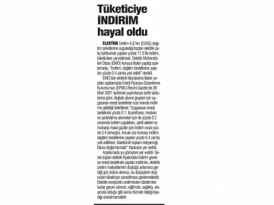 TÜKETİCİYE İNDİRİM HAYAL OLDU (TÜRKİYEDE YENİÇAĞ)