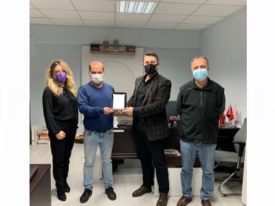 YENİ İŞ YERİ AÇAN ÜYELERİMİZİ YÖNETİM  KURULU OLARAK ZİYARET ETTİK