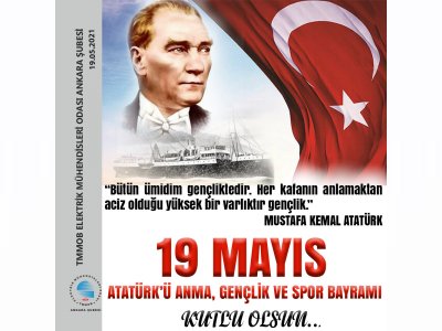 19 MAYIS ATATÜRKÜ ANMA, GENÇLİK VE SPOR BAYRAMI KUTLU OLSUN