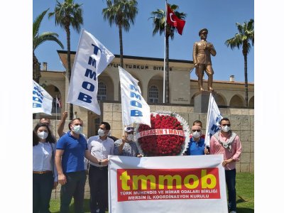 TMMOB MERSİN İL KOORDİNASYON KURULU OLARAK 1 MAYIS TA ALANLARDAYDIK