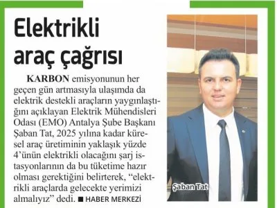 ELEKTRİKLİ ARAÇ ÇAĞRISI (LİDER-15.07.2021)