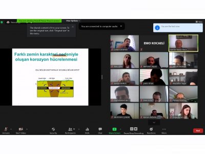 KATODİK KORUMA EĞİTİMİ ONLINE DÜZENLENDİ