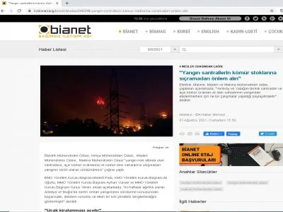 4 MESLEK ODASINDAN ÇAĞRI: `YANGIN SANTRALLERİN KÖMÜR STOKLARINA SIÇRAMADAN ÖNLEM ALIN` (BİANET.ORG)