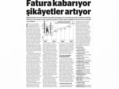 FATURA KABARIYOR ŞİKâYETLER ARTIYOR (BİRGÜN)