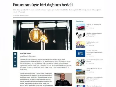 FATURANIN ÜÇTE BİRİ DAĞITIM BEDELİ (GAZETEOKSİJEN.COM)