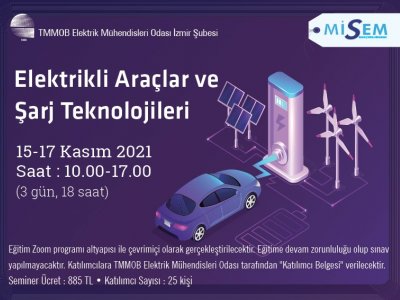 ELEKTRİKLİ ARAÇLAR VE ŞARJ TEKNOLOJİLERİ EĞİTİMİ İÇİN KAYITLAR BAŞLADI