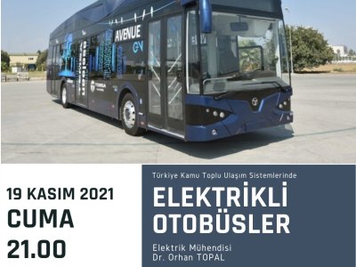 ÇEVİMİÇİ SEMİNER: ELEKTRİKLİ OTOBÜSLER
