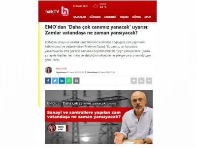 EMO`DAN `DAHA ÇOK CANIMIZ YANACAK` UYARISI: ZAMLAR VATANDAŞA NE ZAMAN YANSIYACAK? (HALKTV.COM.TR)
