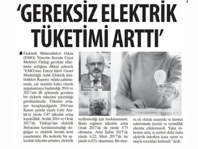 `GEREKSİZ ELEKTRİK TÜKETİMİ ARTTI` (KARAR)