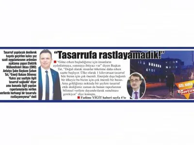 TASARRUFA RASTLAYAMADIK (AKDENİZ GERÇEK-24.11.2021)