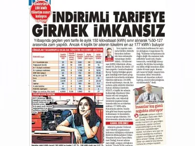 İNDİRİMLİ TARİFEYE GİRMEK İMKANSIZ (SÖZCÜ)