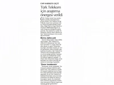 CHP HAREKETE GEÇTİ (CUMHURİYET)