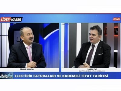ŞUBE BAŞKANIMIZ ŞABAN TAT KANAL LİDER HABER TV`DE