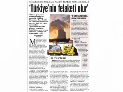 NÜKLEER DÜZENLEME TEKLİFİ MECLİSE GELDİ (GÜNLÜK EVRENSEL)