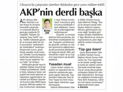 AKP`NİN DERDİ BAŞKA (CUMHURİYET)