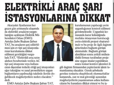 ELEKTRİKLİ ARAÇ ŞARJ İSTASYONLARINA DİKKAT (ANTALYA`DA TİCARET VE SİYASET-18.03.2022)