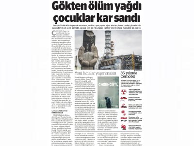 GÖKTEN ÖLÜM YAĞDI ÇOCUKLAR KAR SANDI (BİRGÜN)