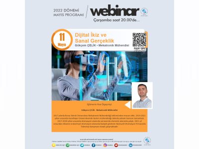 DİJİTAL İKİZ VE SANAL GERÇEKLİK BAŞLIKLI WEBİNAR GERÇEKLEŞECEK
