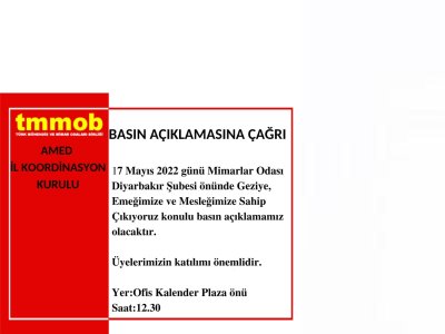GEZİYE,EMEĞİMİZE VE MESLEĞİMİZİ SAHİP ÇIKIYORUZ KONULU BASIN AÇIKLAMASI DÜZENLECEKTİR..