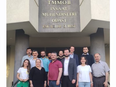 İNŞAAT MÜHENDİSLERİ ODASI ESKİŞEHİR ŞUBESİ ZİYARET EDİLDİ