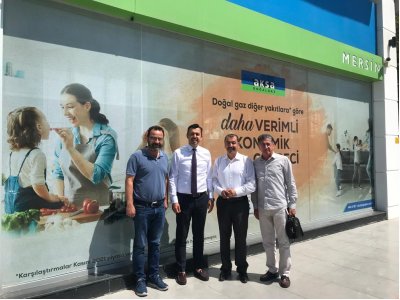 AKSAGAZ MERSİN BÖLGE MÜDÜRÜ TUFAN DUMAN`A ZİYARET