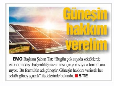 GÜNEŞİN HAKKINI VERELİM (HÜRSES ANTALYA - 22.06.2022)