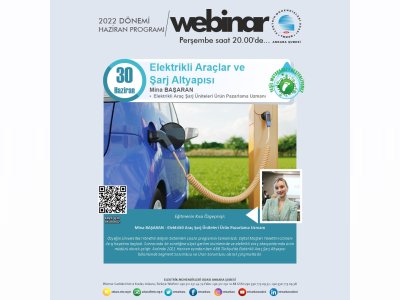 ELEKTRİKLİ ARAÇLAR VE ŞARJ ALTYAPISI BAŞLIKLI WEBİNAR GERÇEKLEŞECEK