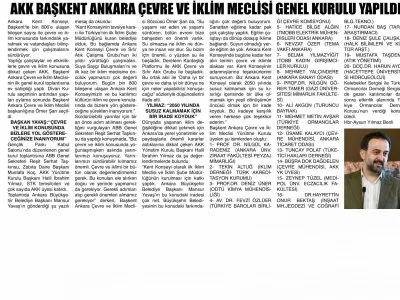 AKK BAŞKENT ANKARA ÇEVRE VE IKLIM MECLİSİ GENEL KURULU YAPILDI (POLATLININ SESİ İSTİKLAL, 7.6.2022)