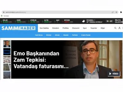 EMO BAŞKANINDAN ZAM TEPKİSİ: VATANDAŞ FATURASINI ÖDEYEMİYOR (SAMİMİHABER.COM)