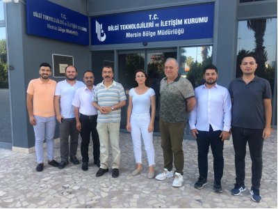 MERSİN BİLGİ TEKNOLOJİLERİ İLETİŞİM KURUMU BÖLGE MÜDÜRÜ MUSTAFA ÇİL`İ MAKAMINDA ZİYARET ETTİK