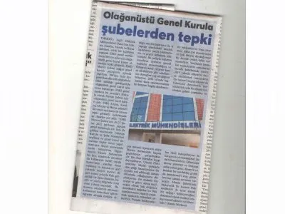 OLAĞANÜSTÜ GENEL KURULA ŞUBELERDEN TEPKİ