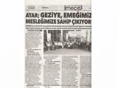 GEZİYE,EMEĞİMİZE,MESLEĞİMİZE SAHİP ÇIKIYORUZ