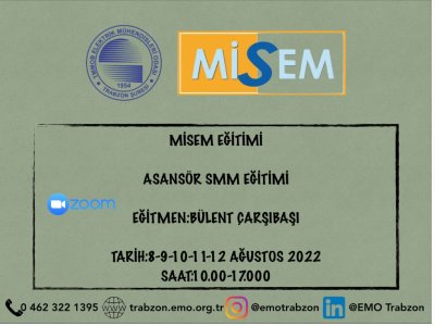 MİSEM:`ASANSÖR SMM EĞİTİMİ`