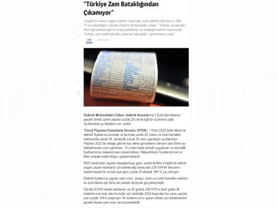 TÜRKİYE ZAM BATAKLIĞINDAN ÇIKAMIYOR (YAPİ.COM.TR)