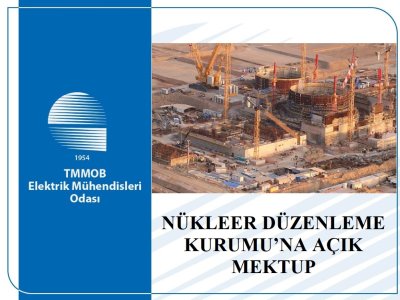 NÜKLEER DÜZENLEME KURUMUNA AÇIK MEKTUP