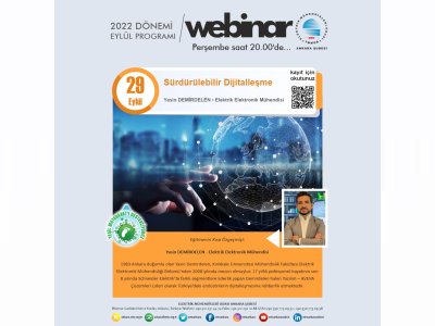 SÜRDÜRÜLEBİLİR DİJİTALLEŞME BAŞLIKLI WEBİNAR GERÇEKLEŞECEK