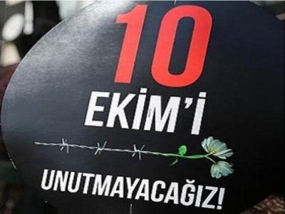 10 EKİM`İ UNUTMAYACAĞIZ..10 EKİM`İN YILDÖNÜMÜNDE DEVRİM ŞEHİTLERİ VE BARIŞ SAVUNUCULARI DÜZENLENEN BASIN AÇIKLAMASIYLA ANILDI