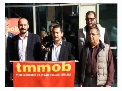 TMMOB MERSİN İL KOORDİNASYON KURULU BASIN AÇIKLAMASINA KATILIM SAĞLADIK