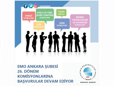 EMO ANKARA ŞUBESİ KOMİSYON ÇALIŞMALARINA TÜM ÜYELERİMİZİ DAVET EDİYORUZ