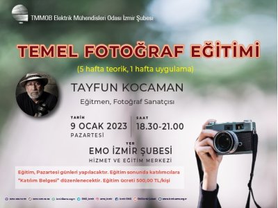 TEMEL FOTOĞRAF EĞİTİMİ / <B>KAYIT</B>