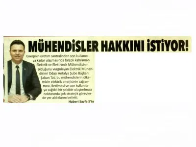 `MÜHENDİSLER HAKKINI İSTİYOR` (16.12.2022 - MÜHENDİSLER HAKKINI İSTİYOR)
