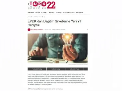 EPDK`DAN DAĞITIM ŞİRKETLERİNE YENİ YIL HEDİYESİ (TURK-İNTERNET.COM)