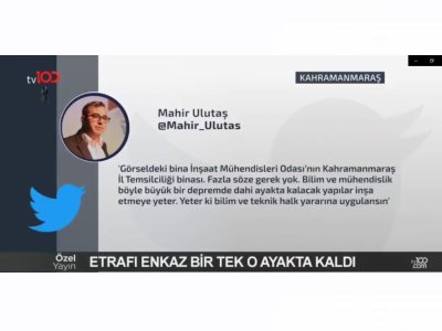 TV100- DEPREM ÖZEL YAYINI