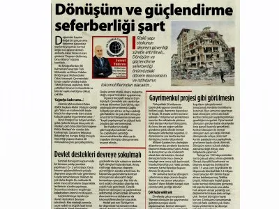DÖNÜŞÜM VE GÜÇLENDİRME SEFERBERLİĞİ ŞART (SERVET YILDIRIM/MİLLİYET)