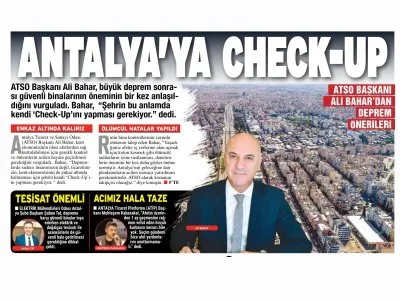 ANTALYA`YA CHECK-UP (ANTALYA KÖRFEZ - 07.03.2023)