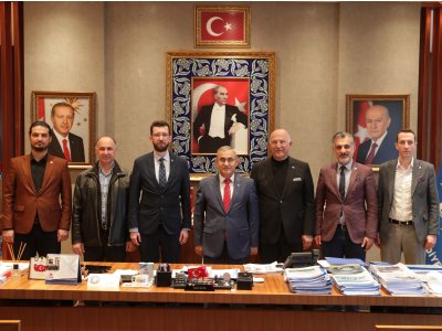 ŞUBE YÖNETİM KURULUMUZ, KÜTAHYA BELEDİYESİ BAŞKANI PROF.DR.ALİM IŞIK`I ZİYARET ETTİ
