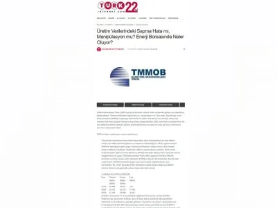 ÜRETİM VERİLERİNDEKİ SAPMA HATA MI, MANİPÜLASYON MU? ENERJİ BORSASINDA NELER OLUYOR? (TURK-İNTERNET.COM)