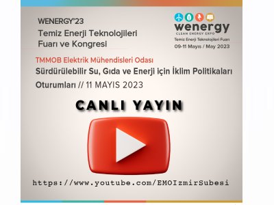 <B>VİDEO KAYDI : </B>WENERGY 11 MAYIS 2023 OTURUMLARI